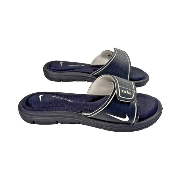 Nike Comfort Footbed Black Slides Sandals Adjustable Strap Women’s Size 10 - Picture 4 of 15